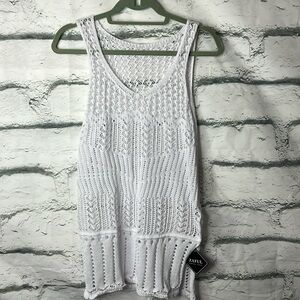 Zaful Knit Tank White Dress size S NWT